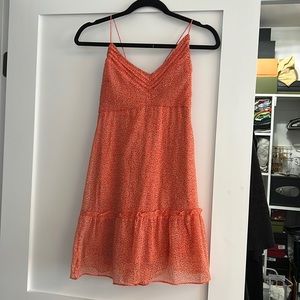 Abercrombie orange/white print size medium